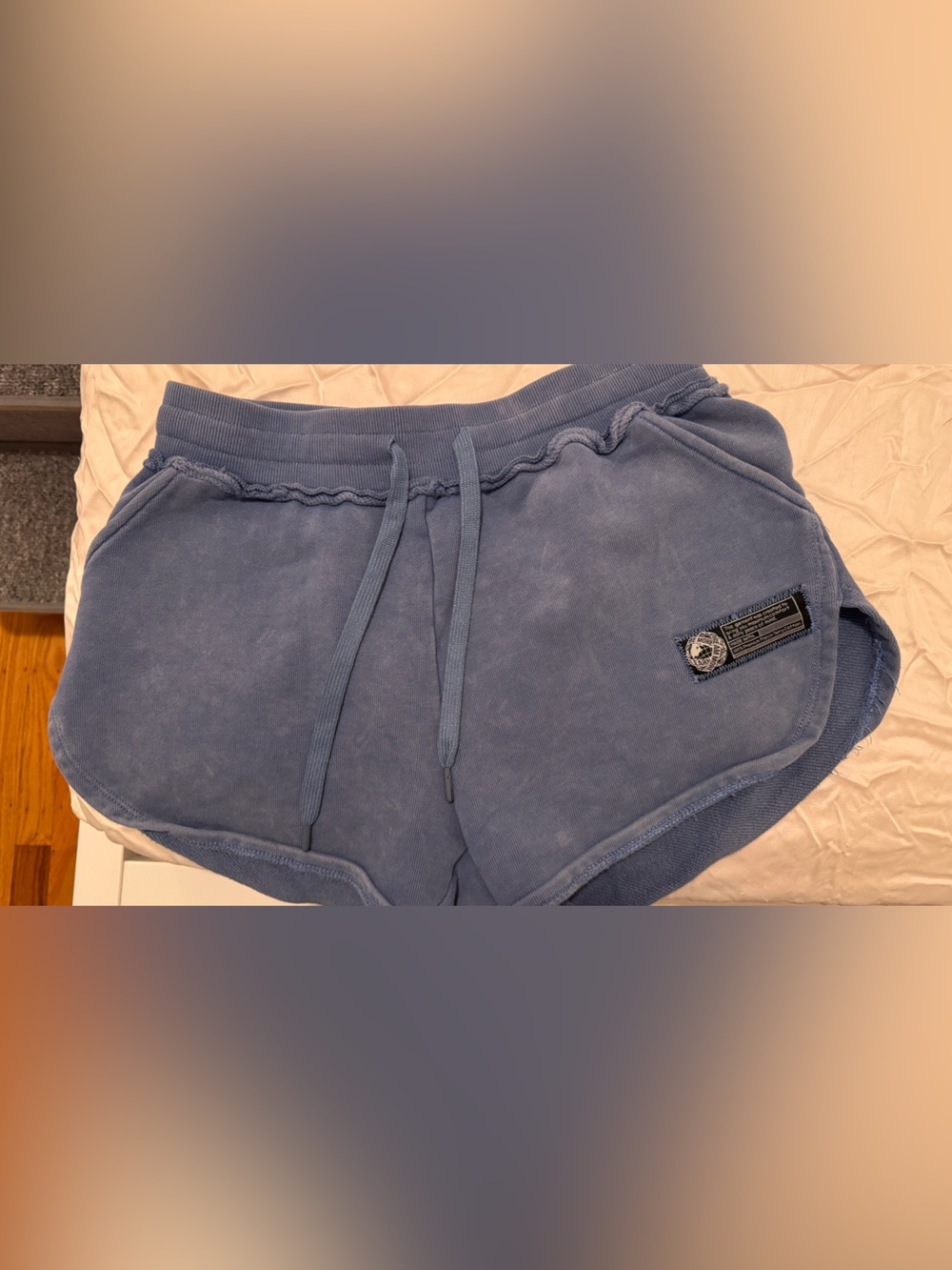 Alphalete Blue Wash Athletic Shorts